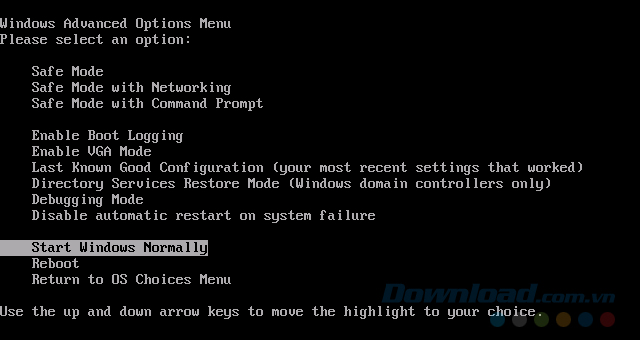 Advanced boot options