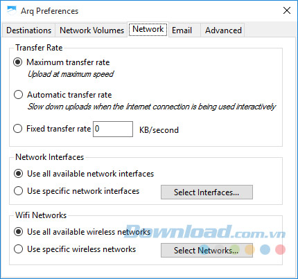 Cửa sổ Preferences Cửa sổ Preferences