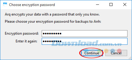 Thiết lập mật khẩu Thiết lập mật khẩu