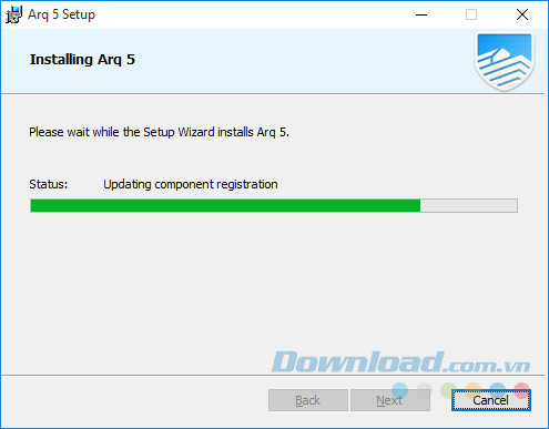 Quá trình cài đặt Arq 5 Quá trình cài đặt Arq 5