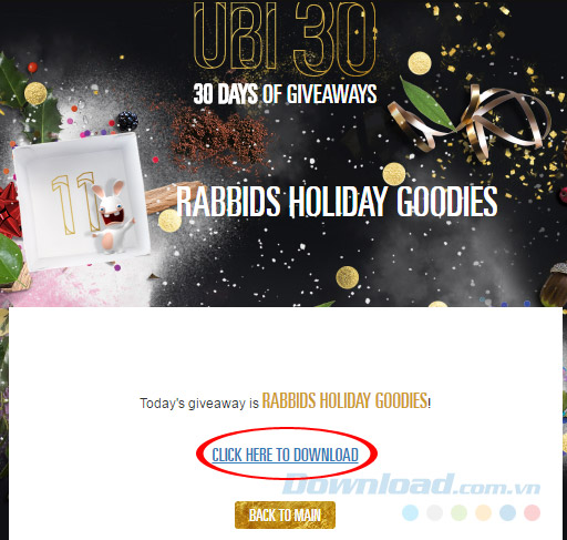 Rabbids holiday goodies