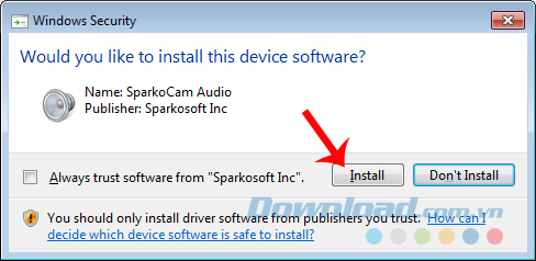 Install audio Install audio