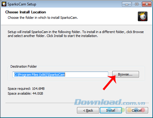 Chọn Browse Chọn Browse