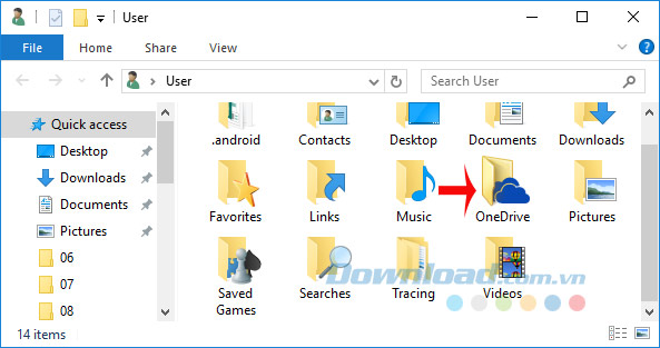 Mở thư mục OneDrive Mở thư mục OneDrive