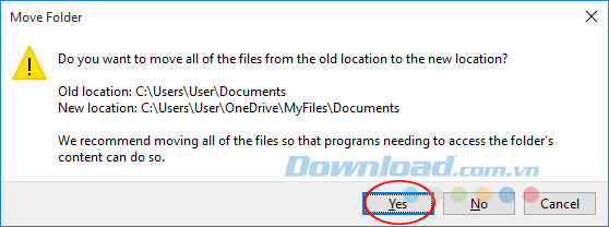 Thông báo di chuyển dữ liệu Thông báo di chuyển dữ liệu