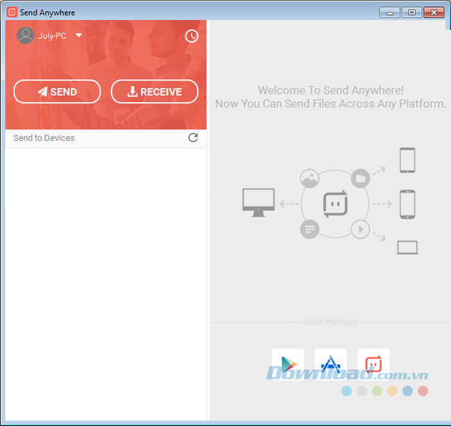 Giao diện trên PC Giao diện trên PC