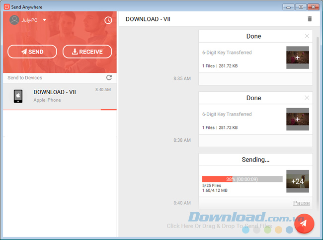 Quá trình gửi Quá trình gửi
