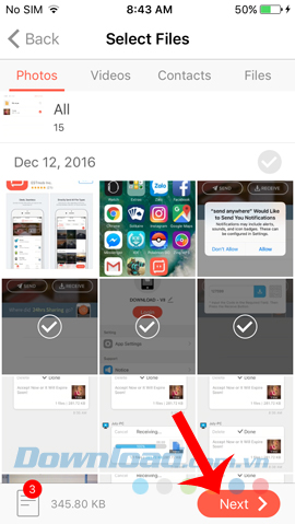 Chọn ảnh gửi đi Chọn ảnh gửi đi