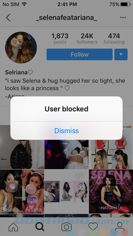 Xác nhận chặn và OK Xác nhận chặn và OK