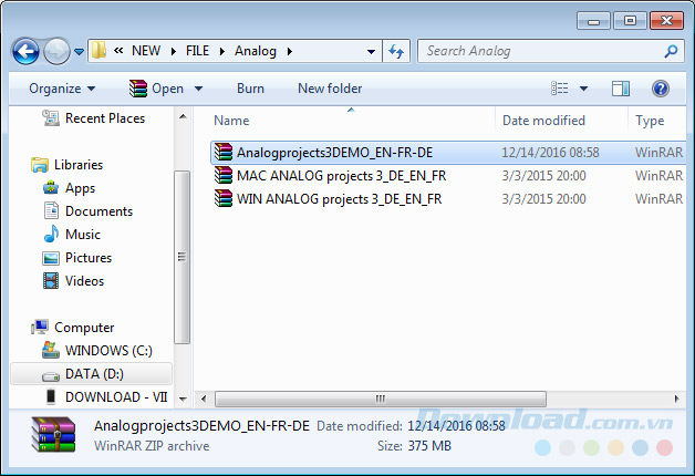 Nhận thêm 2 file nén