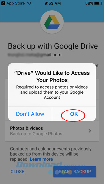 Sao lưu ảnh Sao lưu ảnh