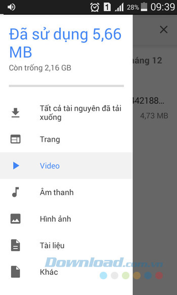 Danh mục tải xuống