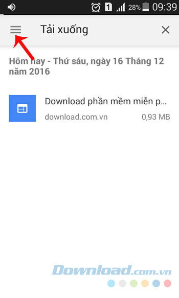 Danh sách tải xuống