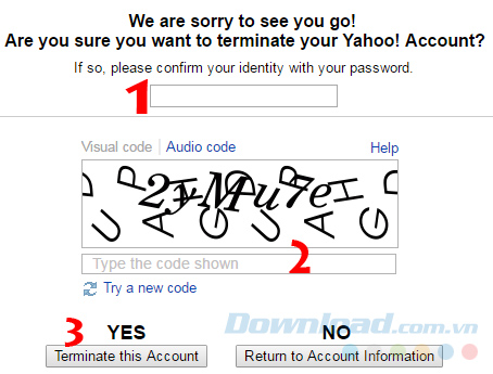 Xác nhận xóa tài khoản