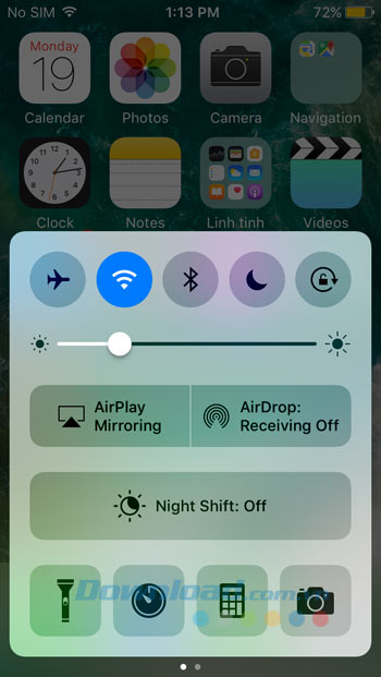 Điều chỉnh độ sáng màn hình