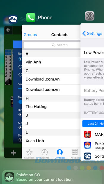 Tắt ứng dụng đang chạy