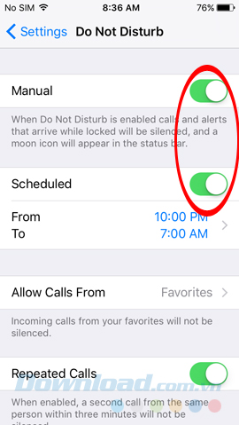 Kích hoạt Manual Kích hoạt Manual