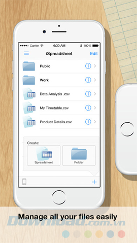 iSpreadsheet Free iOS