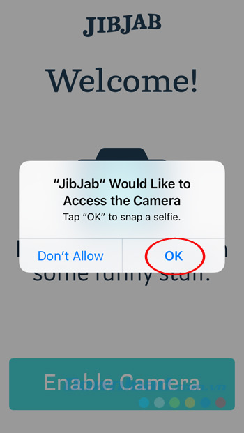Đồng ý sử dụng Camera Đồng ý sử dụng Camera