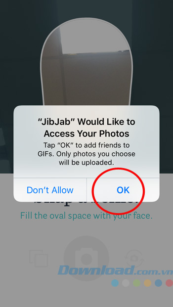 Cho phép truy cập thư viện ảnh Cho phép truy cập thư viện ảnh