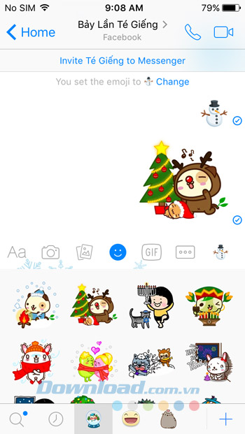 Download Sticker Giáng sinh