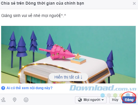 Chia sẻ thiệp Giáng sinh
