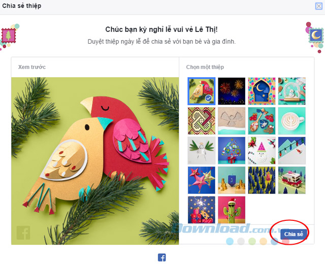 Chọn thiệp Giáng sinh