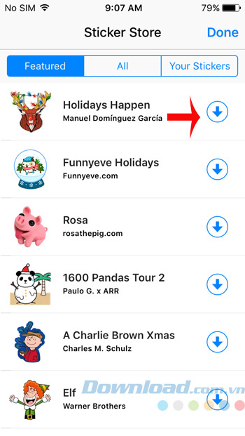 Download Sticker Giáng sinh