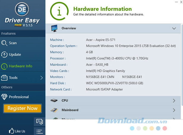 Thông tin phần cứng Thông tin phần cứng