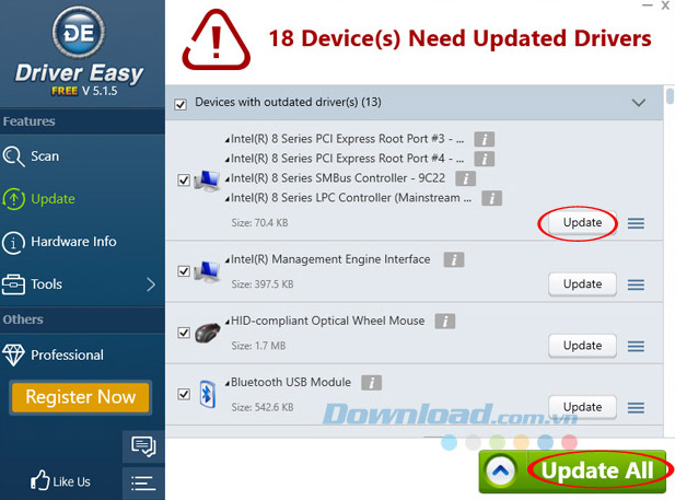 Cập nhật Driver Cập nhật Driver