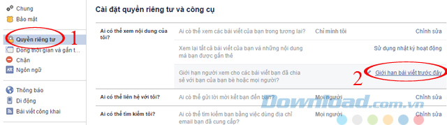 Giới hạn bài viết trước đây