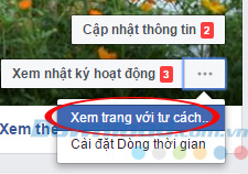 Xem trang cá nhân với tư cách khác