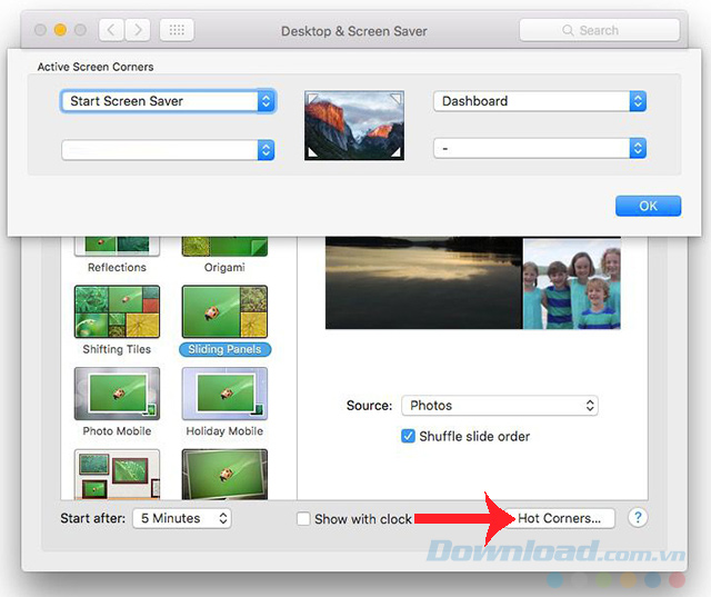 Hot corners Hot corners