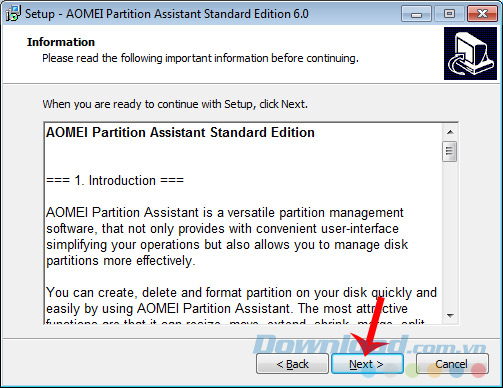 Chọn Next Chọn Next