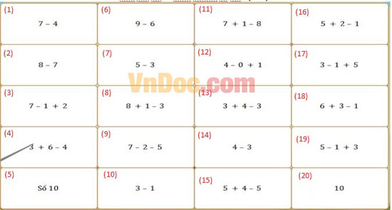 Đề thi giải Toán qua mạng lớp 1 có đáp án Đề thi Violympic Toán lớp 1 vòng 10