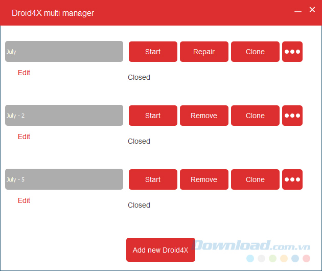 Xóa bớt cửa sổ