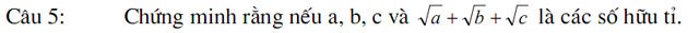 Đề thi học sinh giỏi lớp 7 môn Toán