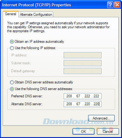 Thay đổi DNS Thay đổi DNS