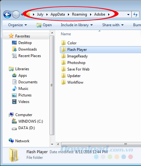 Xóa Flash trong máy tính Xóa Flash trong máy tính