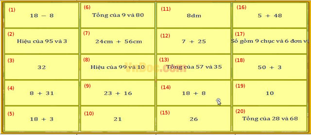 Đề thi Violympic môn Toán lớp 2 vòng 7 Đề thi Violympic môn Toán lớp 2 vòng 7