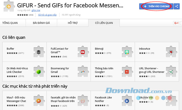 Cài đặt GIFUR Cài đặt GIFUR