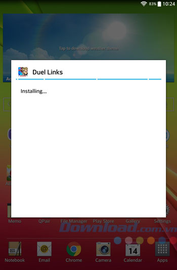 Quá trình cài đặt Yu-Gi-Oh Duel Links