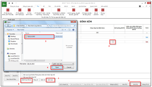 Đính kèm dữ liệu Đính kèm dữ liệu