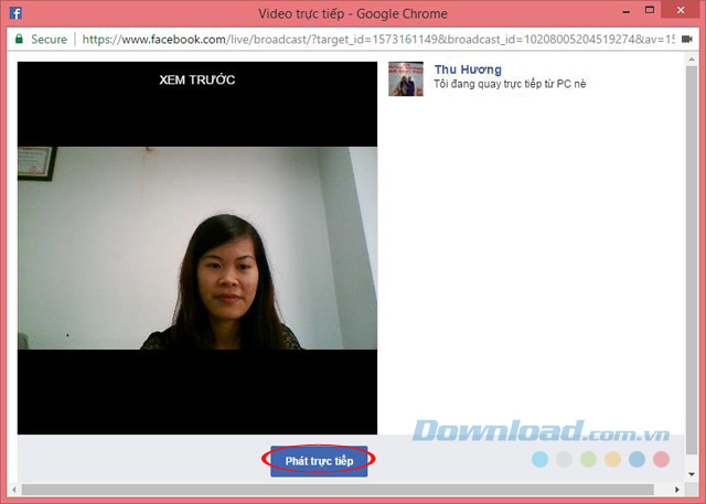 Phát video trực tiếp Phát video trực tiếp