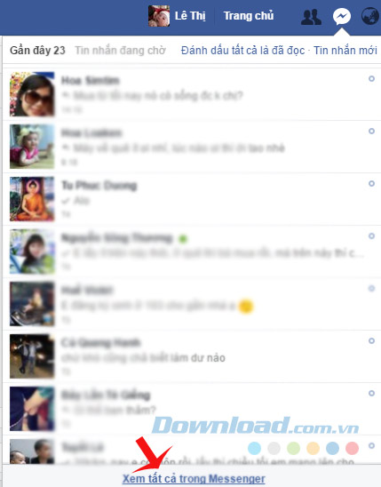 Xem tất cả tin nhắn