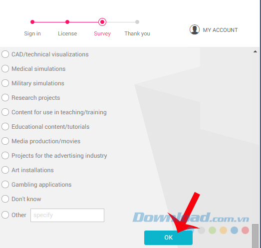 Hoàn tất điền thông tin Hoàn tất điền thông tin