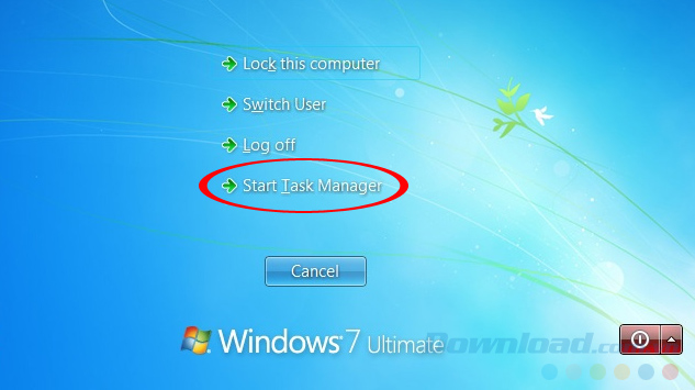 Khởi động Task Manager