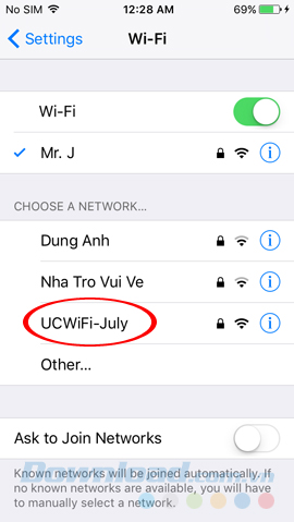 Wifi trên điện thoại