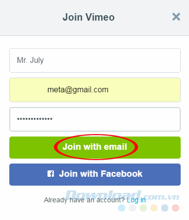 Thông tin đăng ký