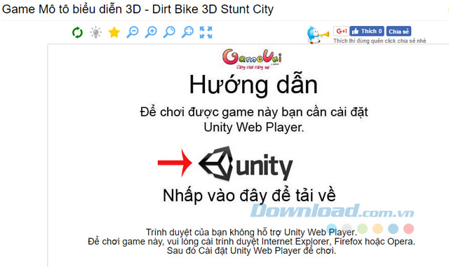 Hướng dẫn cài đặt Unity Web Player để chơi game 3D